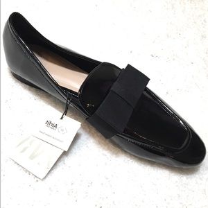 ZARA BLACK PATENT LEATHER LOAFERS - NWT - Size 9